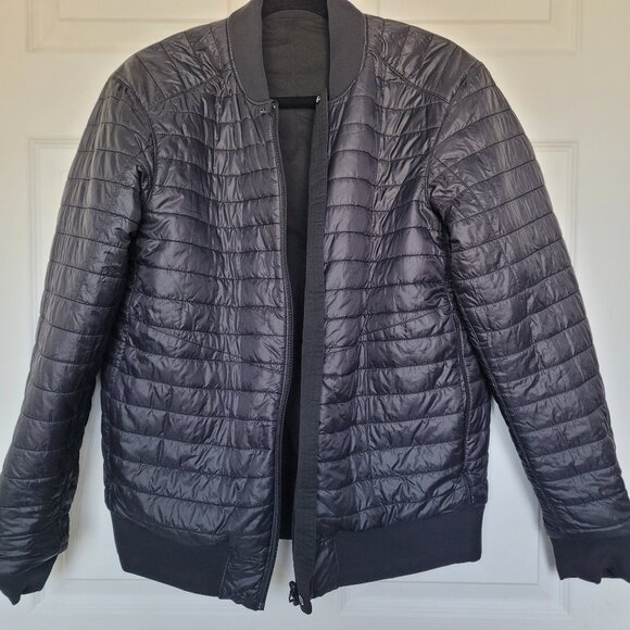 Lululemon Switch Over Bomber Jacket Men Medium black - Picture 1 of 13
